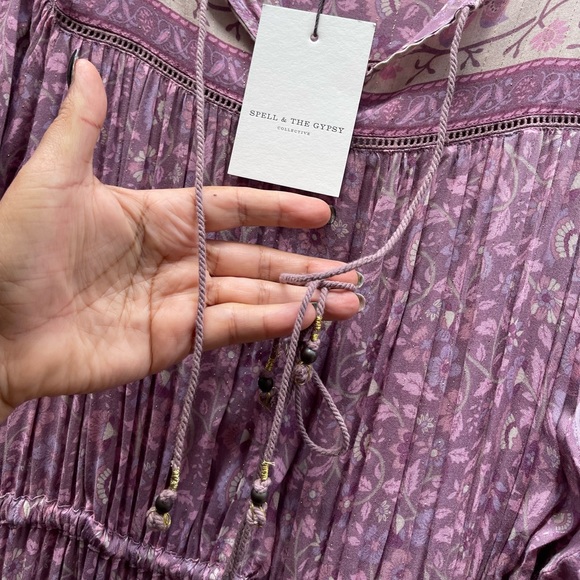 ❌SOLD❌ Spell Dahlia Mulberry Dress - Picture 8 of 8